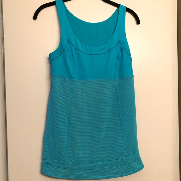 lululemon athletica Tops - Lululemon Blue Athletic Tank size small